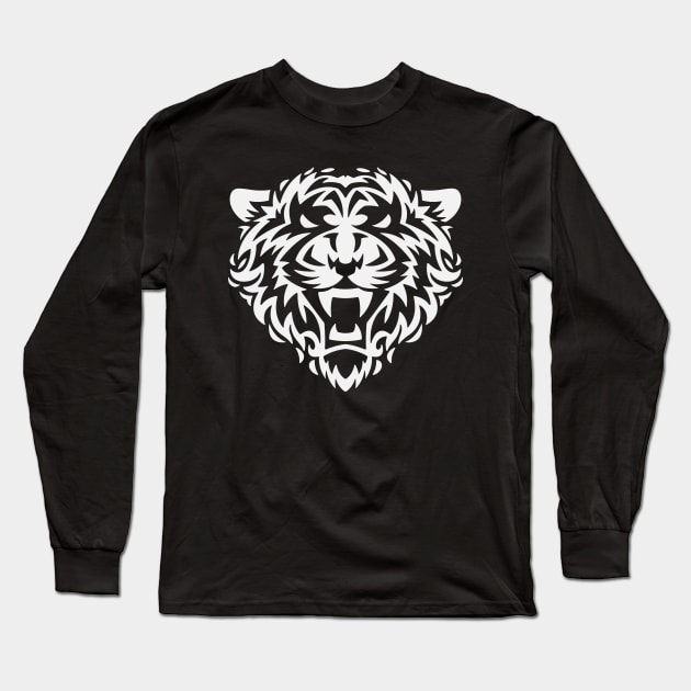 White Tiger Long Sleeve T-Shirt by Figmenter